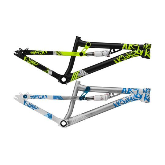 NS Bikes Soda Slope rám (RS Monarch R tlumič)  stříbrný