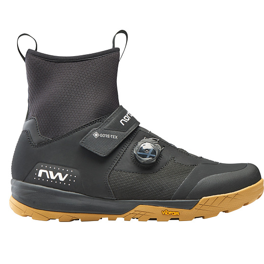 Zateplené cyklistické tretry Northwave Kingrock Plus Gtx Black/Honey Zateplené cyklistické tretry Northwave Kingrock Plus Gtx Black/Honey