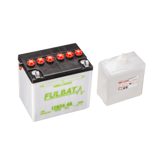 baterie 12V, 12N24-4A, 24Ah, 220A, levá, konvenční, 184x124x175, FULBAT (vč. balení elektrolytu)
