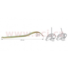 montpáka 370 mm CrMo ocel, váha 0,4 kg
