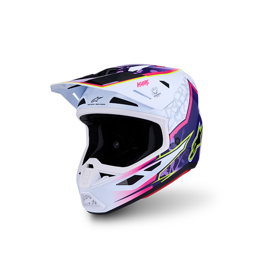 přilba S-M7 BLASTER, ALPINESTARS (fialová/růžová/bílá) 2027 přilba S-M7 BLASTER, ALPINESTARS (fialová/růžová/bílá) 2027