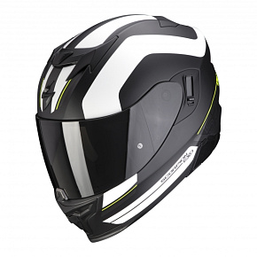 Moto přilba SCORPION EXO-520 AIR LEMANS matná černo/stříbrno/bílá Moto přilba SCORPION EXO-520 AIR LEMANS matná černo/stříbrno/bílá