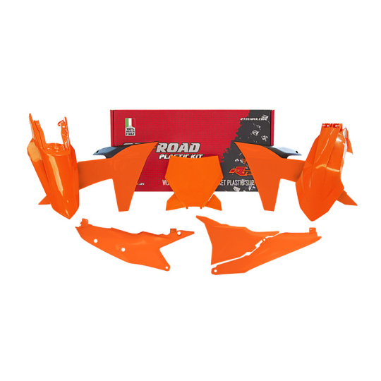 sada plastů 6 dílů KTM, RTECH (oranžová, černá)