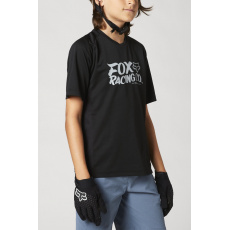 Dětský dres Fox Yth Defend Ss Jersey Black Dětský dres Fox Yth Defend Ss Jersey Black