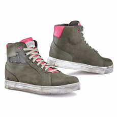 Dámské moto boty TCX STREET ACE LADY WP cold grey/fuchsia Dámské moto boty TCX STREET ACE LADY WP cold grey/fuchsia