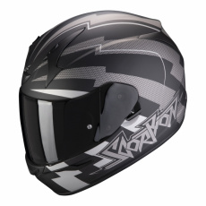 Moto přilba SCORPION EXO-390 PATRIOT matná černo/stříbrná Moto přilba SCORPION EXO-390 PATRIOT matná černo/stříbrná