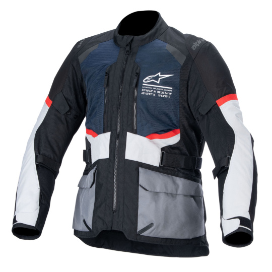 bunda ANDES AIR DRYSTAR, ALPINESTARS (tmavě modrá/černá/světle šedá) 2024