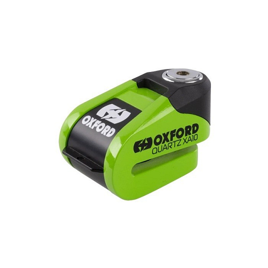 zámek kotoučové brzdy Quartz Alarm XA10 - Limitovaná edice, OXFORD (integrovaný alarm, zelený, průměr čepu 10 mm) zámek kotoučové brzdy Quartz Alarm XA10 - Limitovaná edice, OXFORD (integrovaný alarm, zelený, průměr čepu 10 mm)