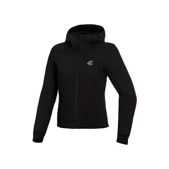 bunda STELLA RADIUM TECH HOODIE, ALPINESTARS, dámská (černá) 2026 bunda STELLA RADIUM TECH HOODIE, ALPINESTARS, dámská (černá) 2026