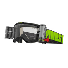 brýle VISION 5 HOLLOW ROLL-OFF WIDE VISION, ALPINESTARS (šedá/žlutá fluo, čiré plexi a roll-off systém) 2025 brýle VISION 5 HOLLOW ROLL-OFF WIDE VISION, ALPINESTARS (šedá/žlutá fluo, čiré plexi a roll-off systém) 2025