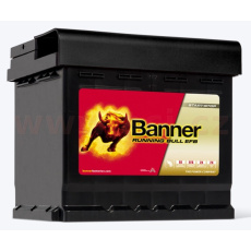 52Ah baterie, 540A, pravá BANNER Running Bull EFB 210x175x190 52Ah baterie, 540A, pravá BANNER Running Bull EFB 210x175x190