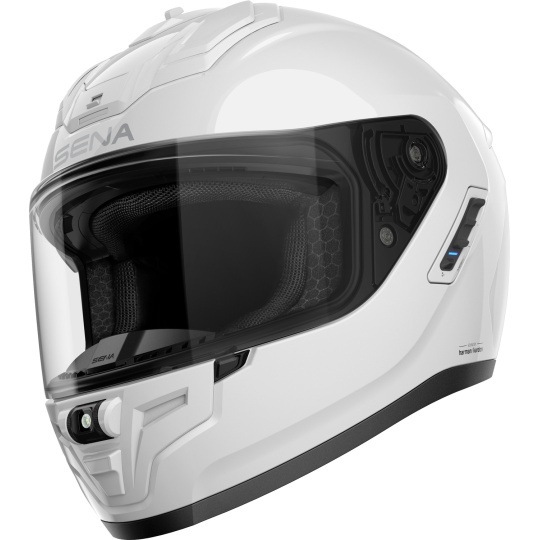 Mesh přilba s headsetem Phantom, SENA (lesklá bílá)