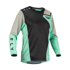 dres KINETIC JET, FLY RACING - USA 2023 (černá/mint/šedá) dres KINETIC JET, FLY RACING - USA 2023 (černá/mint/šedá)