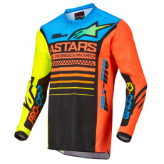 dres RACER COMPASS 2022, ALPINESTARS, dětské (černá/žlutá fluo/korálová) dres RACER COMPASS 2022, ALPINESTARS, dětské (černá/žlutá fluo/korálová)
