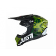 Moto přilba JUST1 J39 KINETIC matná camo army zeleno/černá