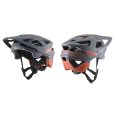 Alpinestars Vector PRO Delta Helma - Cool Gray Brick Red Alpinestars Vector PRO Delta Helma - Cool Gray Brick Red