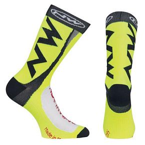 Cyklo ponožky Northwave Extreme Tech Plus Socks Yellow Fluo Cyklo ponožky Northwave Extreme Tech Plus Socks Yellow Fluo