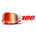 RACECRAFT 2 100% - USA , brýle St-Kith - zrcadlové červené plexi