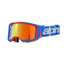 brýle VISION 8 WORDMARK, ALPINESTARS (modrá/oranžová, zrcadlové červené plexi) 2025 brýle VISION 8 WORDMARK, ALPINESTARS (modrá/oranžová, zrcadlové červené plexi) 2025