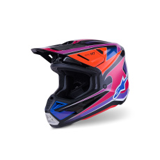 přilba SM7 FUSE, ALPINESTARS (modrá/fialová/růžová) 2026