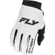 rukavice PRO LITE, FLY RACING - USA 2026 (bílá/černá)