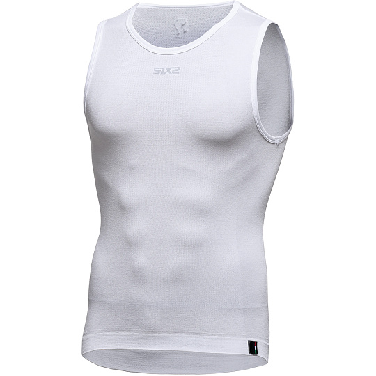 SIXS BT SBL light cyklistické tričko bez rukávů bílá SIXS BT SBL light cyklistické tričko bez rukávů bílá