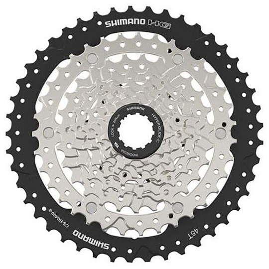 8-kazeta SHIMANO CS-HG400 11-45 zubů, stříbrná/černá, v krabičce