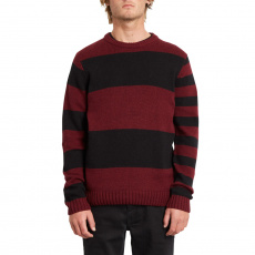 Pánský svetr Volcom Edmonder Striped Sweater Port Pánský svetr Volcom Edmonder Striped Sweater Port