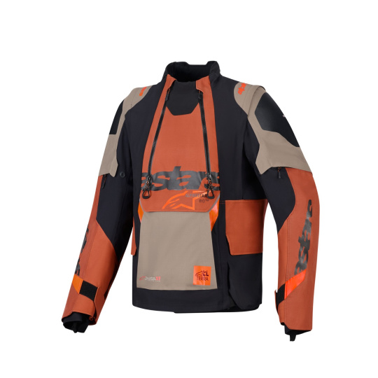bunda HALO PRO DRYSTAR XF, ALPINESTARS (světle hnědá/tmavě oranžová/černá) 2026 bunda HALO PRO DRYSTAR XF, ALPINESTARS (světle hnědá/tmavě oranžová/černá) 2026