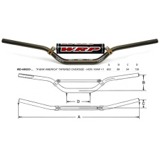 řidítka X-BAR AMERICA 28.6mm bronzová řidítka X-BAR AMERICA 28.6mm bronzová