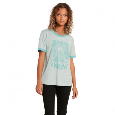 Dámské triko Volcom Truly Ringer Tee Blue Fog Dámské triko Volcom Truly Ringer Tee Blue Fog