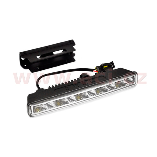 přídavná světla LED pro denní svícení 12 V, 5x SMD v každém světle, 182x19x55 mm sada včetně kabeláže
