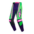kalhoty TECHSTAR NOMUR, ALPINESTARS (tmavě fialová/zelená/růžová fluo) 2026