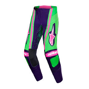 kalhoty TECHSTAR NOMUR, ALPINESTARS (tmavě fialová/zelená/růžová fluo) 2026 kalhoty TECHSTAR NOMUR, ALPINESTARS (tmavě fialová/zelená/růžová fluo) 2026