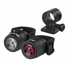 KELLYS Set osvětlení dobíjecí KLS IO USB set, black KELLYS Set osvětlení dobíjecí KLS IO USB set, black