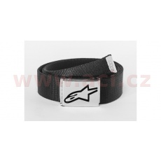 pásek AGELESS WEB BELT, ALPINESTARS (černý/ chrom přezka, textil) pásek AGELESS WEB BELT, ALPINESTARS (černý/ chrom přezka, textil)