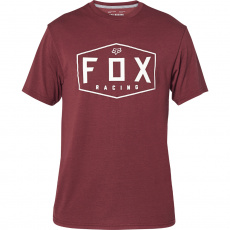 Pánské triko Fox Crest s Tech Tee Cranberry Pánské triko Fox Crest s Tech Tee Cranberry