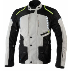 Moto bunda REBELHORN HIKER II šedo/černo/fluo žlutá Moto bunda REBELHORN HIKER II šedo/černo/fluo žlutá