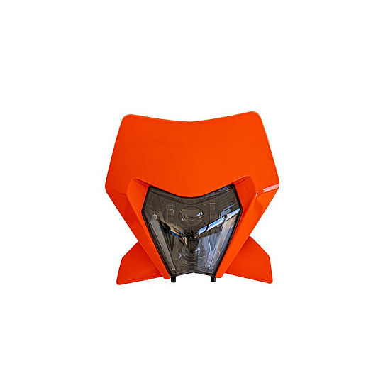 přední maska včetně LED světla KTM, RTECH (oranžová) přední maska včetně LED světla KTM, RTECH (oranžová)