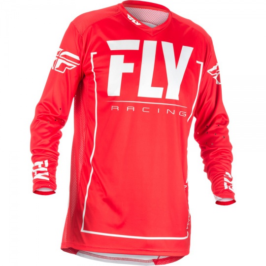 dres LITE 2018, FLY RACING - USA (červená/bílá)