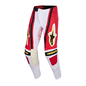 kalhoty TECHSTAR NOMUR, ALPINESTARS (světle šedá/červená/černá/žlutá) 2026 kalhoty TECHSTAR NOMUR, ALPINESTARS (světle šedá/červená/černá/žlutá) 2026