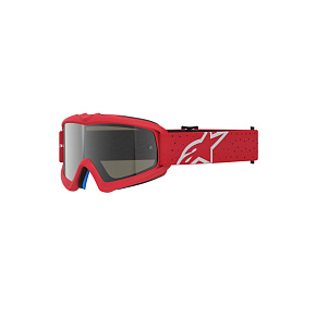 brýle VISION YOUTH VESTA, ALPINESTARS, dětské (červená fluo/chrom, zrcadlové stříbrné plexi) 2027