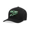 Alpinestars Ride 2.0 Curve hat Flexfit kšiltovka Black / Green