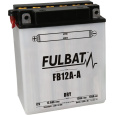 baterie 12V, YB12A-A, 12Ah, 155A, konvenční 134x80x160, FULBAT (vč. balení elektrolytu)