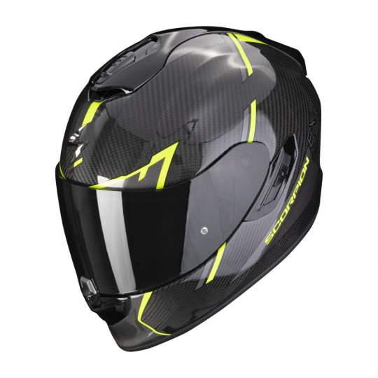 Moto přilba SCORPION EXO-1400 EVO CARBON AIR KENDAL černo/neonově žlutá