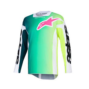 dres RACER PORTL, ALPINESTARS (zelená/bílá/černá) 2026 dres RACER PORTL, ALPINESTARS (zelená/bílá/černá) 2026