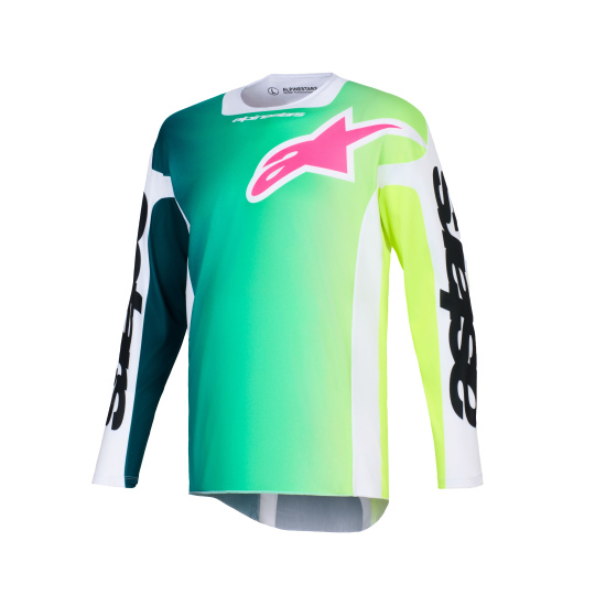 dres RACER PORTL, ALPINESTARS (zelená/bílá/černá) 2026