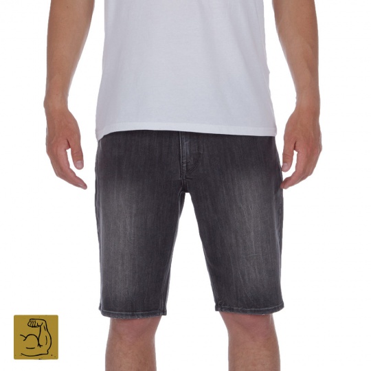 Pánské šortky Volcom Solver Denim Short Vertiver Grey 