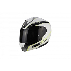 Moto přilba SCORPION EXO-3000 AIR STROLL pearl bílo/černo/neonově žlutá Moto přilba SCORPION EXO-3000 AIR STROLL pearl bílo/černo/neonově žlutá
