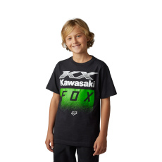 Dětské triko Fox Youth Fox X Kawi Ss Tee Black Dětské triko Fox Youth Fox X Kawi Ss Tee Black